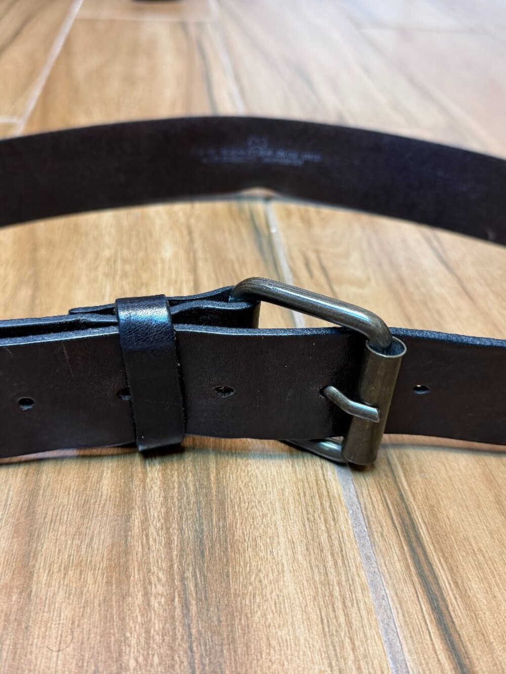 Men's H&M  Genuine Brown Leather Size 38 In Great Shape!!